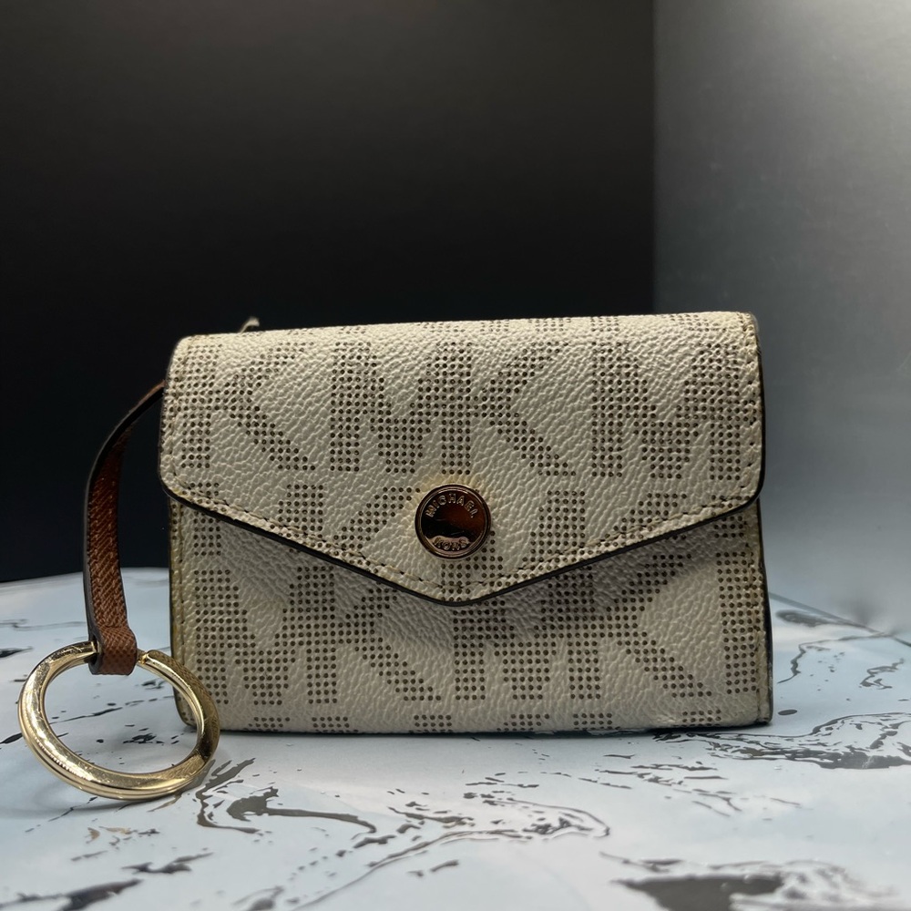 Michael Kors Beige Monogram Wallet